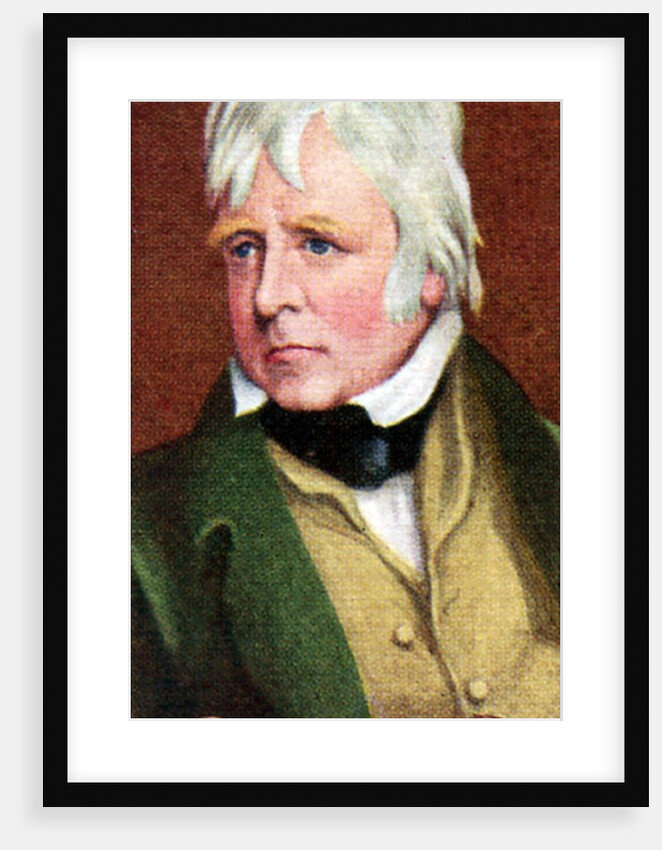 Sir Walter Scott, taken from a series of cigarette cards by Anonymous