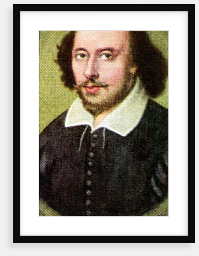 William Shakespeare, taken from a series of cigarette cards by Anonymous