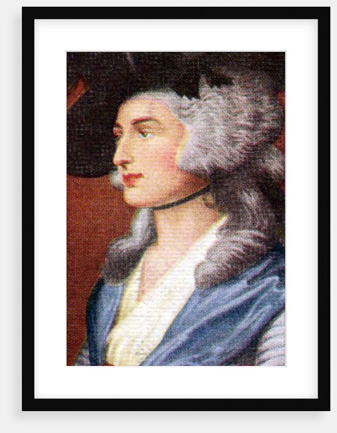Sarah Siddons, taken from a series of cigarette cards by Anonymous