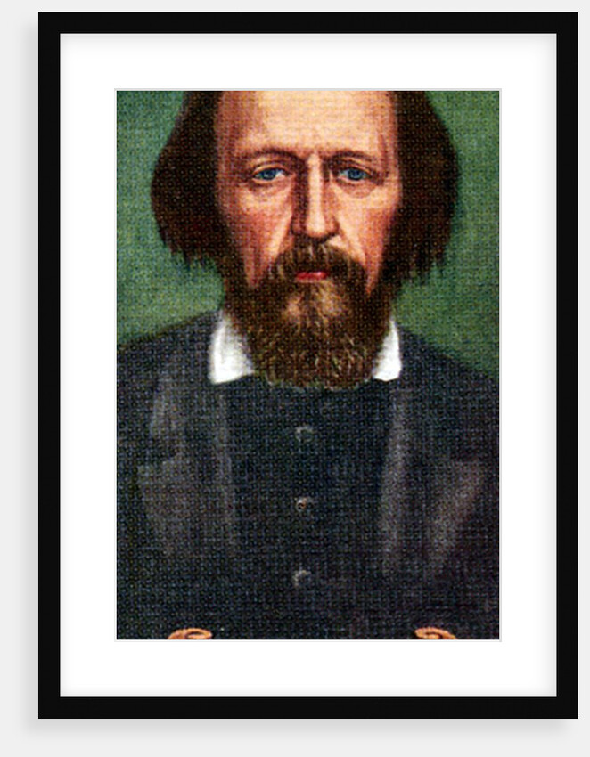 Lord Tennyson, taken from a series of cigarette cards by Anonymous