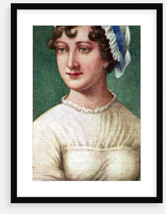 Jane Austen, taken from a series of cigarette cards by Anonymous