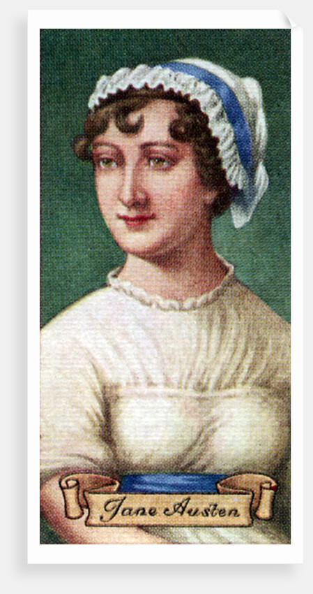 Jane Austen, taken from a series of cigarette cards by Anonymous