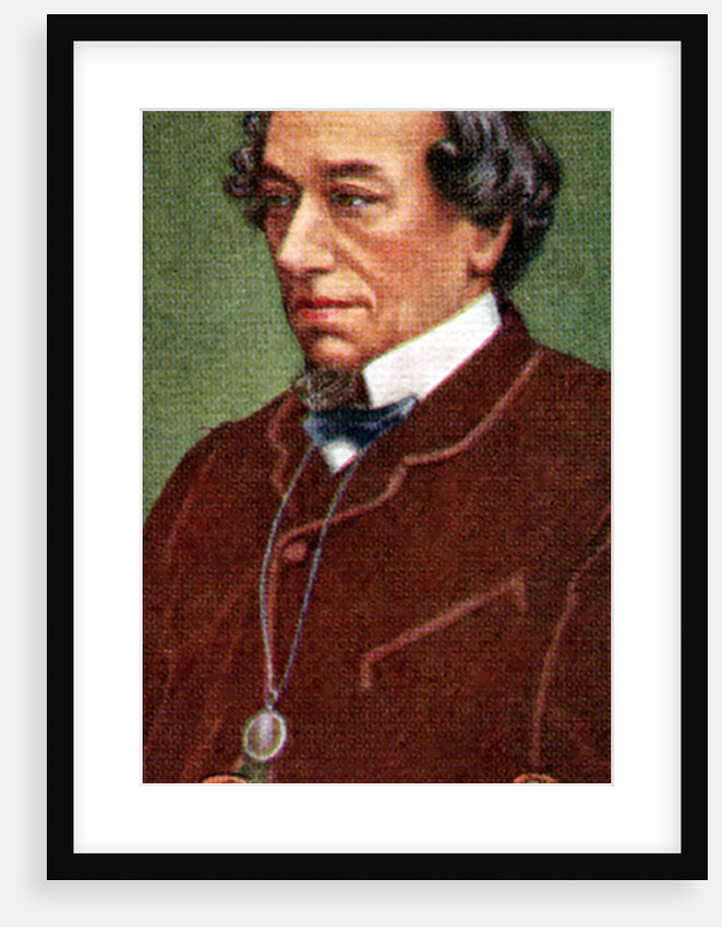 Benjamin Disraeli, Earl of Beaconsfield, taken from a series of cigarette cards by Anonymous
