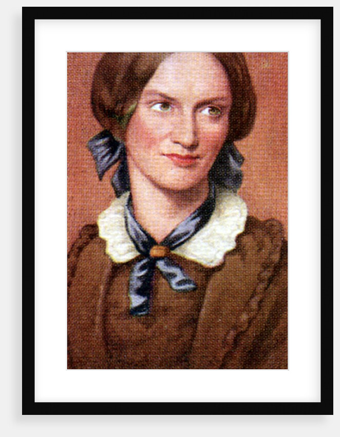 Charlotte Bronte, taken from a series of cigarette cards by Anonymous
