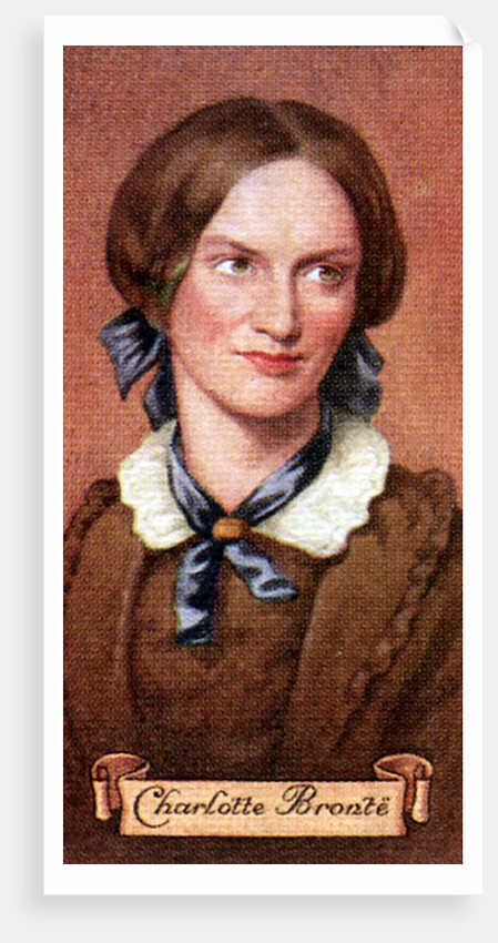 Charlotte Bronte, taken from a series of cigarette cards by Anonymous