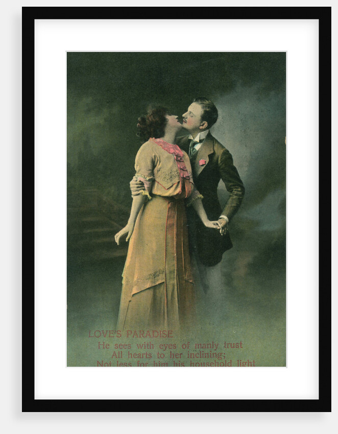 Vintage romantic poatcard by Anonymous