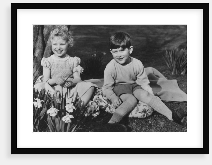 Prince Charles and Princess Anne as children at Balmoral by Lisa Sheridan