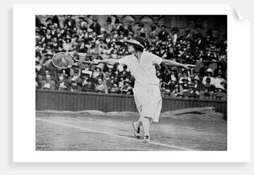 Helen Wills playing her first Wimbledon final against Kathleen McKane by Tropical Press