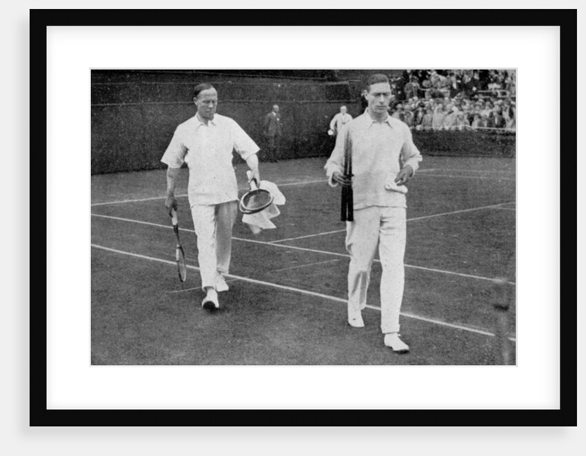 The Duke of York and his doubles partner Wing Commander Sir Louis Greig, Wimbledon 1926 by London News Agency
