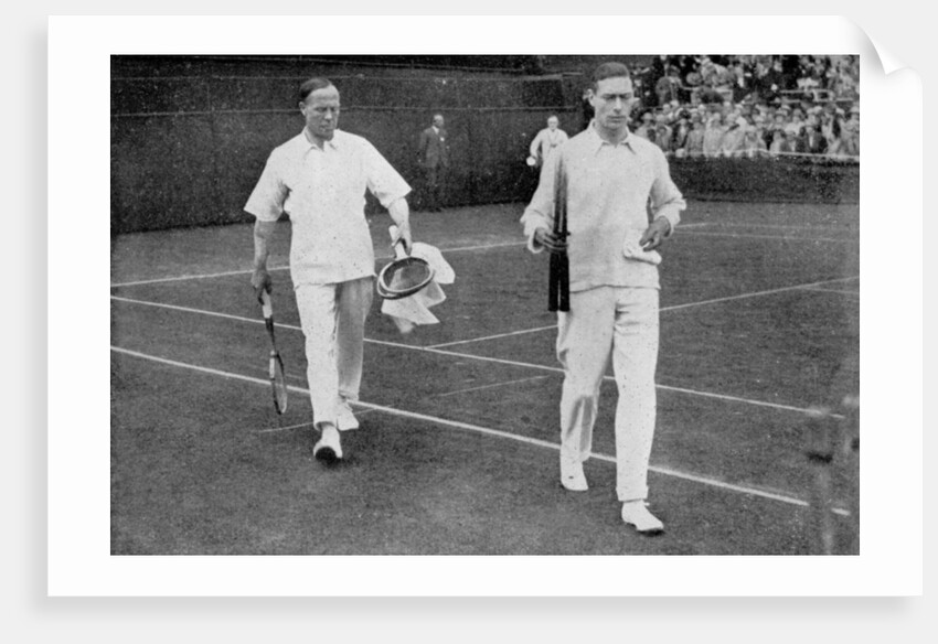 The Duke of York and his doubles partner Wing Commander Sir Louis Greig, Wimbledon 1926 by London News Agency