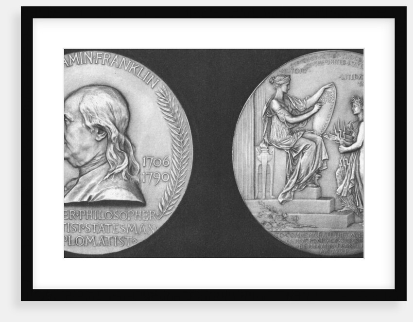 Medal struck to commemorate the 200th anniversary of the birth of Benjamin Franklin by Anonymous