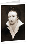 Percy Bysshe Shelley, English romantic poet by Anonymous