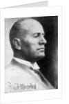 Benito Mussolini, Italian fascist dictator by Anonymous