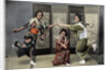 A Family Dance in Japan by Charles Gillot