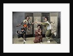 A Family Dance in Japan by Charles Gillot