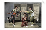 A Family Dance in Japan by Charles Gillot
