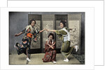 A Family Dance in Japan by Charles Gillot