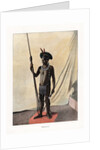 Jauapiry Indian with weapons, Brazil by Anonymous