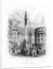 Monument and Church of St Magnus the Martyr, London by J Woods