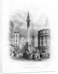 Monument and Church of St Magnus the Martyr, London by J Woods