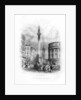 Monument and Church of St Magnus the Martyr, London by J Woods