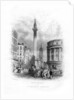 Monument and Church of St Magnus the Martyr, London by J Woods