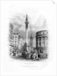 Monument and Church of St Magnus the Martyr, London by J Woods