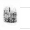 Monument and Church of St Magnus the Martyr, London by J Woods