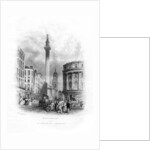 Monument and Church of St Magnus the Martyr, London by J Woods