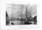 West India Dock, London by J Woods