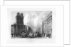 King William Street and St Mary Woolnoth, London by J Woods