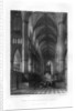 Westminster Abbey from the altar, London by J Woods