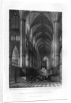 Westminster Abbey from the altar, London by J Woods