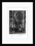 Westminster Abbey from the altar, London by J Woods