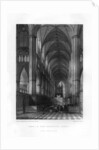 Westminster Abbey from the altar, London by J Woods