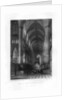 Westminster Abbey from the altar, London by J Woods