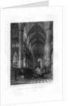 Westminster Abbey from the altar, London by J Woods