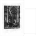 Westminster Abbey from the altar, London by J Woods
