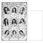 Nine of Queen Victoria's bridesmaids by Anonymous