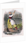 Swedish Woman Rowing by W Dickes