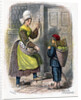 French Woman and Child Selling Fruit by W Dickes