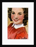 Deanna Durbin, (1921-1999), singer and actress in Hollywood films of the 1930s and 1940s, 20th centu by Anonymous