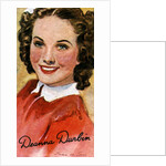Deanna Durbin, (1921-1999), singer and actress in Hollywood films of the 1930s and 1940s, 20th centu by Anonymous