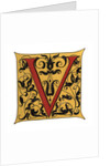 Initial letter 'V' by Henry Shaw