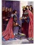 The King made the Black Prince a Knight of the Order of the Garter by A S Forrest
