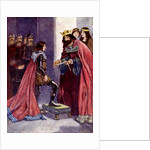 The King made the Black Prince a Knight of the Order of the Garter by A S Forrest