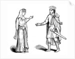 Queen Alfgyfe and King Canute by Anonymous