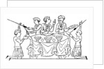 Anglo-Saxons at dinner by Anonymous