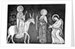 Virgin and child wearing Norman costume by Anonymous