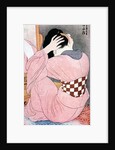 A Girl Dressing her Hair', or, 'Woman with an Undersash by Ito Shinsui